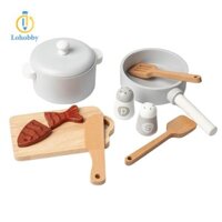 Lohobby Đồ Chơi Nhà Bếp Mini Giả Nấu Ăn Bộ Nhà Bếp Phụ Kiện Chơi Giáo Dục