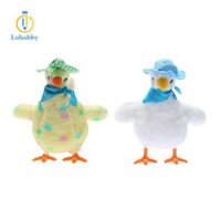 Lohobby Gà đẻ trứng điện Gà con nhồi bông Phát triển phối hợp tay với 3 quả trứng Đồ chơi gà cho trẻ mới biết đi Bé trai