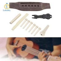 Lohobby Guitar Cầu Chân Yên Đai Ốc Bộ Dây Đàn Guitar Đai Ốc Chắc Chắn Đáng Tin Cậy Bằng Gỗ Thiết Thực Cho Mandolins Bass Đàn Ukulele Phần