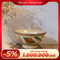 LỖI Chawan - Bát đánh matcha Tsuboya xưa - Hàng sưu tầm