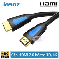 [Lõi Đồng 4K]CÁP HDMI Jasoz lõi đồng HDTV 4K*2K (19+1)-Dây HDMI FULL HD 1080p dài 5M,8M,10M,15M
