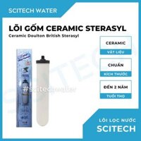 Lõi Gốm Ceramic Doulton British Sterasyl 10 inch by Scitech – Lõi số 1 máy lọc nước Dr. Sukida, K Pro Series MT888...