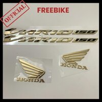 (LỖI LÀ ĐỔI) COMBO CHỮ VARIO ZIN VÀ CÁNH CHIM HONDA ZIN ĐỜI 2018-2022 MÀU VÀNG