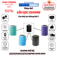 Lõi lọc không khí Xiaomi Thế hệ: 1,2,2C,2H,2S,3,3C,3H, Pro, Có gắn Chíp, loại bỏ vi khuẩn, khử mùi