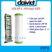 LÕI LỌC NƯỚC 123 ĐẠI VIỆT PP-CTO-PP HÀNG CHÍNH HÃNG - DÙNG CHO MÁY LỌC NƯỚC DAIKIOSAN, MAKANO VÀ CÁC MÁY LỌC NƯỚC RO - Lõi số 3 - PP1