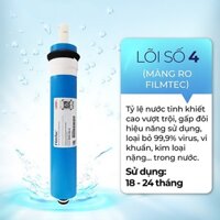 Lõi lọc nước số 4 | Màng lọc | Lõi lọc thẩm thấu ngược | Lõi lọc R.O gia đình 10L/h