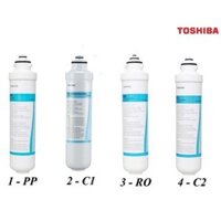 Lõi lọc nước TOSHIBA F-1643 - Chính hãng - PP - C1 - C2 - RO - Dùng cho máy lọc nước nóng lạnh Toshiba TWP-W1643SV(W)