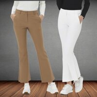 [Lỗi nhẹ] Quần golf nữ ống loe xẻ tà Du_vi.k xuất dư Hàn Quốc, size 70