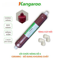 Lõi Số 6 Kangaro Ceramic Lõi Khoáng Bóng Gốm chức năng bổ sung khoáng chất tự nhiên Tặng kèm 2 cút nối Hàng chính hãng