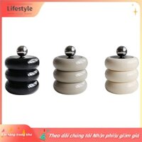 [Lối sống] Hộp đựng Qtip Hộp đựng khăn bông nhựa Hộp đựng máy tính để bàn Bình phòng tắm phong cách Bắc Âu Hộp đựng phòng tắm