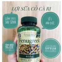 Lợi sữa Cỏ cà ri Natures Aid Fenugreek, 90 viên