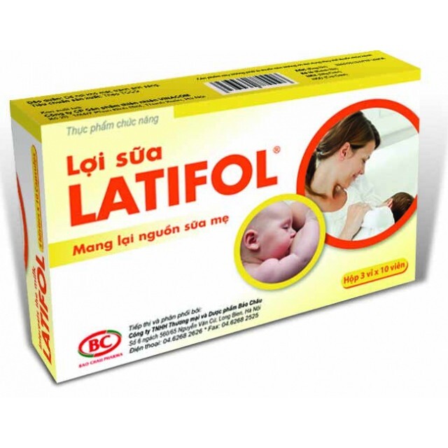 Lợi sữa Latifol cho mẹ đang cho con bú