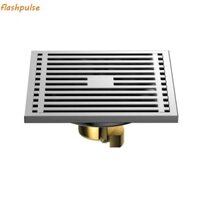 Lõi thoát nước sàn FLASHPULSE, Thoát nước sàn vòi hoa sen vuông bằng thép không gỉ, Khử mùi cống thoát nước chống côn trùng Chống mùi Phòng chống khử mùi Vòi hoa sen
