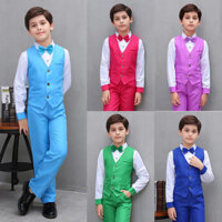Lolanta 4 Trẻ Em Bé Trai Trang Trọng Vest Phù Hợp Với Trẻ Em Bộ Quần Áo Cưới Piano Trình Diễn Trang Phục 3-12 Tuổi