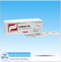 Lomac-20 trị viêm loét dạ dày, tá tràng (10 vỉ x 10 viên)