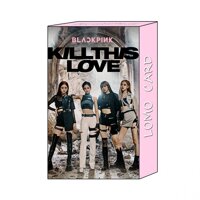 Lomo card BLACK PINK Kill this Love Tặng móc khóa gỗ BTS thiết kế độc quyền