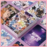 Lomo Card Nu: Carnival Eiden Anime Thế Giới Mới Carnival Hàng Hóa 10cm Hộp 55 Laser Photocards LOMO Thẻ Thẻ Phim Quà Tặng Nhỏ Quincy Morvay Aster Olivine Blade