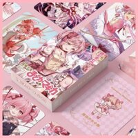Lomo Card Puella Magi Madoka Magica Kaname Madoka Magica Madoka Anime Hàng Hóa 10cm Hộp 55 Laser Thẻ Ảnh Phim Thẻ Ảnh Quà Tặng Cổ Vũ Akemi Homura Miki Sayaka