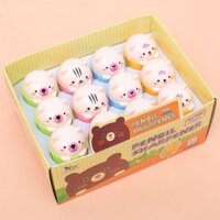 Lon 24 Cái Chuốt Gọt Bút Chì XL-360 Hình Con Gấu Dễ Thương Ngộ Nghĩnh