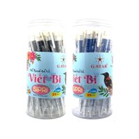 Lon 25 cây bút viết bi Gstar Sippri / Sipri thân trong suốt 0.5mm (Sản xuất tại Thái Lan)