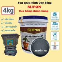 [Lon 4KG] Sơn chậu cảnh Siêu Bóng hệ nước- sơn SUPON chuyên dụng cho chậu cảnh- không cần sơn lót
