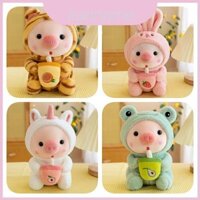 Lợn Đáng Yêu Trà Nhồi Bông Búp Bê-cotton Làm Đầy-Sóc Sang Trọng Chất Liệu-Dễ Thương Hình Heo Con