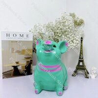 Lợn đất tiết kiệm HOT, Lợn đất Chó xù dáng ngồi xinh xắn đáng yêu  - Xưởng Heo Đất Nhà Gấu HĐNG12
