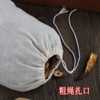 Lớn Dày Nguyên Chất Cotton Gạc Túi Gia Vị om Decoction Túi Đựng Thuốc Trung Quốc Súp Dư Lượng Tách Lọc Túi Sữa Đậu Nành WF17