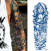 Lớn Full Arm Juice Lâu Dài 15 Ngày Chống Thấm Nước Tạm Thời Hình Xăm Hoa Rồng Thuyền buồm Thiết Kế Cơ Thể Nghệ Thuật Miếng Dán Cho Nam Và Nữ