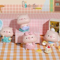 Lợn Hồng Xả Stress - Tượng Con Vật Trang Trí Ô Tô Bàn Làm Việc Xinh Xắn - Món Đồ Vô Tri Tượng Lợn Hồng Phong Thủy