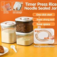 Lớn Kín Lọ Tạp Hóa Tổ Chức Bấm Bảo Quản Bình Ăn Nhẹ Sữa Bột Gạo Bột Kín Bình