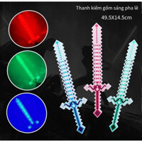 Lớn Minecraft Nhấp Nháy Thanh Kiếm/Đèn LED Chiếu Sáng Khảm Đồ Chơi Kiếm/Quầy Hàng Đường Phố Trẻ Em Nhấp Nháy Đồ Chơi