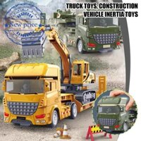 Lớn Phẳng Vận Chuyển Xe Tải Mô Hình Đồ Chơi Bán rơ moóc Máy Xúc Xe Kỹ Thuật Ô Tô O7w3