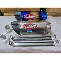 Lon Pô AHM M3 hàng VN - Inox & Titan xi, kèm Tiêu CNC lỗ 22 (Không Kèm Cổ)