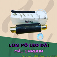 Lon pô LEO cabon dài ngắn tặng tiêu hàng chuẩn đẹp