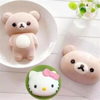 Lớn Rilakkuma Rilakkuma Bánh Mousse Khuôn Silicon Gấu Nhỏ Hoạt Hình Mousse Nướng Khuôn