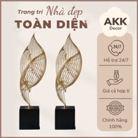(Lớn) Tượng xoắn ốc mạ vàng decor bàn làm việc/ phòng khách
