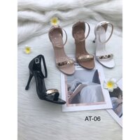 LONA - SANDAL CAO GÓT DÂY NHỎ KHÓA XẾP CAO 9P MÃ SỐ AT-06