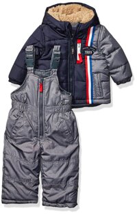LONDON FOG Baby Boys' 2-Piece Snow Pant & Jacket Snowsuit
