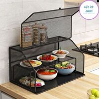 lồng bàn đa tầng chống côn trùng ruồi muỗi, lồng bàn thép không gỉ tiện lợi 7890