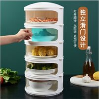 Lồng bàn đậy thức ăn giữ nhiệt 5 tầng