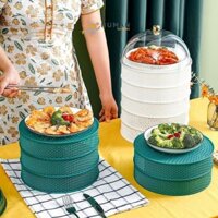 Lồng bàn gấp gọn giữ nhiệt 5 tầng Kami - giải pháp tiết kiệm không gian