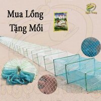 Lồng Bát Quái 12 cửa ngục . Chiều dài lưới 9m 29khung sắt 22x32cm - Bát Quái hàng loại 1 chất lượng 368 can cau 24h 8hd7