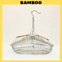 Lồng bẫy chim Bamboo lồng bẫy khuyên, mào siêu nhạy dễ chất liệu kẽm cao cấp