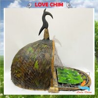 Lồng bẫy chim cu gáy lợp lá chất liệu trúc cao cấp siêu nhạy , Lồng bẫy Cu Gáy (jebak burung terkukur) Lovechim
