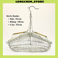 Lồng bẫy chim kẽm hàng SG lồng bẫy khuyên, mào chốt gài siêu nhạy dễ chất liệu kẽm cao cấp, hàng Sài Gòn