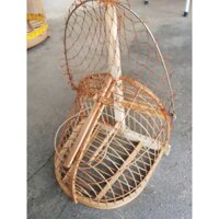 Lồng bẫy chim khuyên, chim sâu siêu nhạy. Khung gỗ nan tre già đã qua xử lý. Lẫy sập cực nhạy, lưới đan mau
