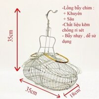 Lồng Bẫy Chim Khuyên, Chim Sâu, Hút Mât, Lụp Bẫy Khuyên Bằng Kẽm Siêu Nhạy Giá Rẻ