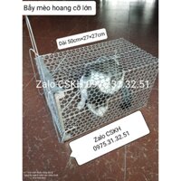 lồng bẫy mèo chó hoang thép dày cỡ lớn giá rẻ