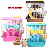 Lông biệt thự 2 tầng hamster cao cấp đủ phụ kiện như hình [Cam kết 1 đổi 1 nếu hàng lỗi do shop]